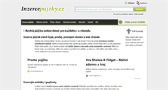 Desktop Screenshot of inzercepujcky.cz