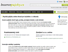 Tablet Screenshot of inzercepujcky.cz